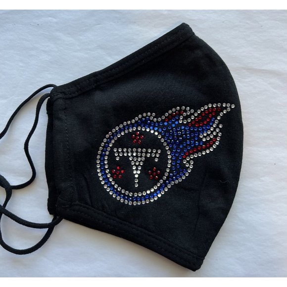 Tennessee Titans Bling Face Mask Side Logo - Picture 2 of 8